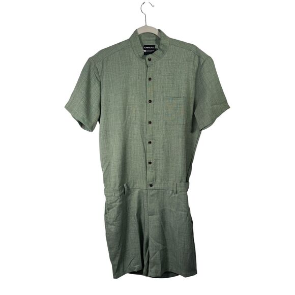 Romper Jack Green Mens Romper Vacation Pockets Capsole Preppy NWT Mens Large - Picture 1 of 7